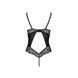 Боді з еко-шкіри та мережива Passion LOONA BODY S/M, black SO5356 фото 4