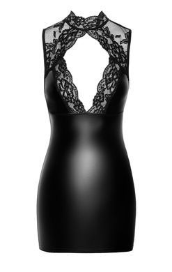 Сукня Noir Handmade F343 Powerwetlook and lace mini skirt - L SX2071 фото