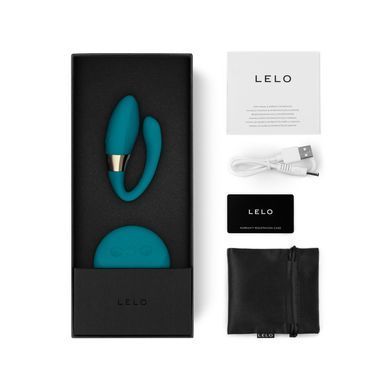 Вібратор для пар LELO Tiani Duo Ocean Blue, 2 мотори, пульт ДК SX1293 фото