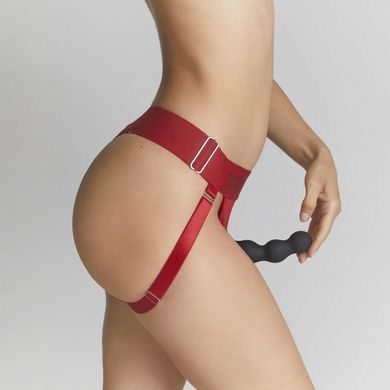Трусики для страпона Strap-On-Me HARNAIS LINGERIE UNIQUE, One Size, червоні SO9614 фото