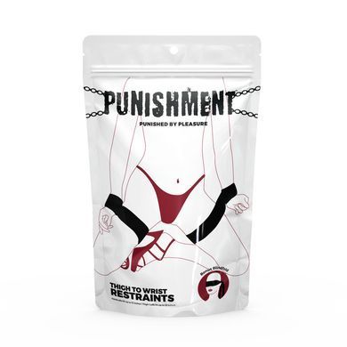 Фіксатори для руки і стегна Punishment - Thigh to Wrist Restraints - Black SX2230 фото