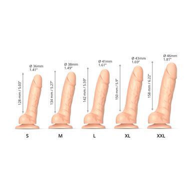 Реалістичний фалоімітатор Strap-On-Me Sliding Skin Realistic Dildo Vanille XXL, ефект рухливої шкіри SO6260 фото