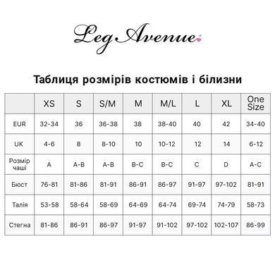 Тедді з відкритим доступом Leg Avenue Net lace crotchless teddy 1X&ndash;2X Black, шнурівка на спині SO8609 фото