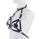Портупея на грудь LOCKINK SEVANDA Queen Chest Harness with Removable Bra, чорна, зі знімними пестис SX0873 фото 2