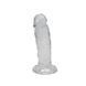 Прозорий фалоімітатор Alive Jelly Dildo Majestic, TPE, присоска, діаметр 3,7 см, довжина 14,7 см SO5312 фото 1