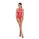 Бодістокінг з декольте Passion BS088 red, імітація корсетної шнурівки SO6383 фото 3
