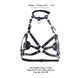 Портупея на грудь LOCKINK SEVANDA Queen Chest Harness with Removable Bra, чорна, зі знімними пестис SX0873 фото 7