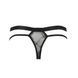 Чоловічі прозорі стринги Passion 029 THONG COLLIN XXL/XXXL Black, сітка SO7560 фото 6