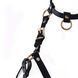 Портупея на грудь LOCKINK SEVANDA Queen Chest Harness with Removable Bra, чорна, зі знімними пестис SX0873 фото 6