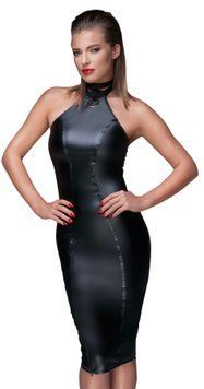 Сукня-олівець з мокрим ефектом Noir Handmade F160 Powerwetlook pencil dress, S SX0035 фото