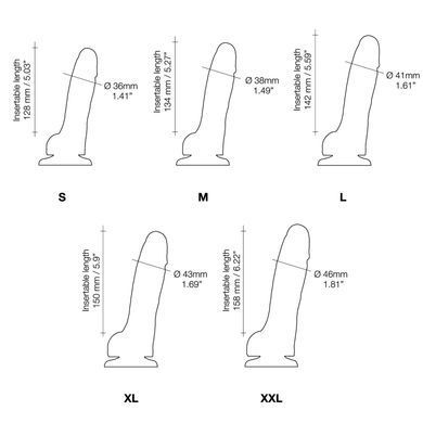 Реалістичний фалоімітатор Strap-On-Me Sliding Skin Realistic Dildo Vanille L, ефект рухливої шкіри SO6261 фото