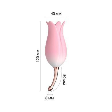 Ультразвуковий вібратор для клітора Otouch Bloom Ultrasonic Clitoris, 2 дод. насадки SO9398 фото