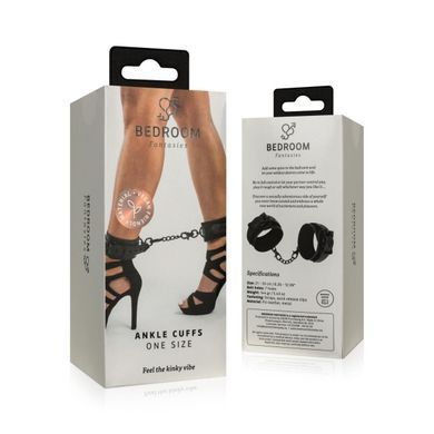 Поножі Bedroom Fantasies: Faux Leather Ankle Cuffs, чорні SO8804 фото