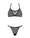 Напівпрозорий комплект Obsessive Celia Noir 2-pcs set XS/S, бюстгальтер, стрінги SO7865 фото 3