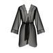 Пеньюар Passion AMBERLY PEIGNOIR 4XL/5XL, black, ажурні декольте та манжети, широкі рукави SO7053 фото 3