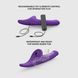 Вібронасадка для страпону з вакуумною стимуляцією Strap-On-Me Multi Orgasm Dildo S Purple SX4032 фото 4