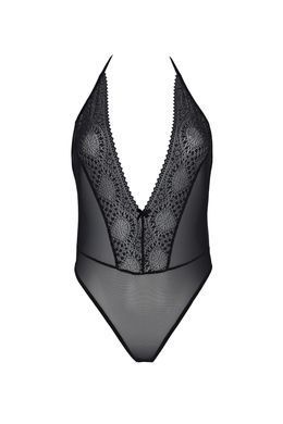 Боді Passion DROSERA BODY black, L/XL, високі вирізи, верх на зав&rsquo;язках SX0470 фото