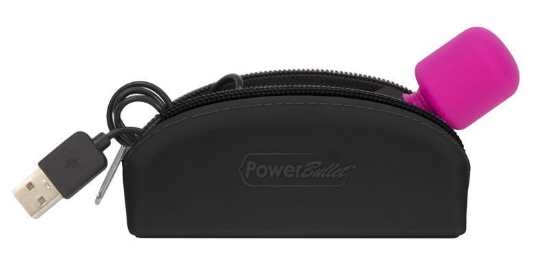 Мінівібромасажер PalmPower Pocket із чохлом на блискавці, водостійкий, перезаряджуваний, довжина 9см SO2735 фото