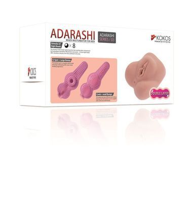 Мастурбатор-вагіна двошаровий Kokos Adarashi -3 Double Layer SO1253 фото
