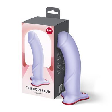 Фалоімітатор Fun Factory THE BOSS STUB Purple, реалістична текстура, довжина 17,9 см, діаметр 4,1см SX3659 фото