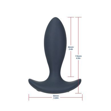 Анальна пробка з пульсацією Lux Active &ndash; Throb &ndash; 4.5" Anal Pulsating Massager, пульт ДК SO5571 фото