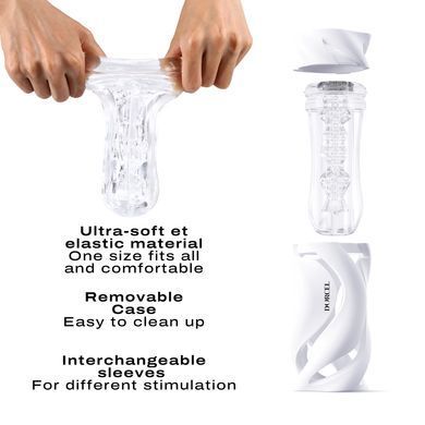 Мастурбатор Dorcel DEEP BLOW WHITE, подвійне використання SO7377 фото