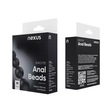 Анальні кульки Nexus Excite Medium Anal Beads, силікон, макс. діаметр 2,5 см SO3071 фото
