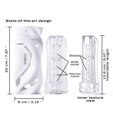 Мастурбатор Dorcel DEEP BLOW WHITE, подвійне використання SO7377 фото