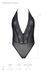 Боді Passion DROSERA BODY black, S/M, високі вирізи, верх на зав&rsquo;язках SX0471 фото 5