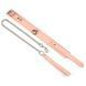 Нашийник з повідцем Liebe Seele Dark Candy Pink Collar with Leash, повідець на карабіні SX1659 фото 3