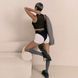 Трусики з фіксацією дилдо Strap-On-Me Harness Lingerie Idole - M - Black SX3514 фото 11