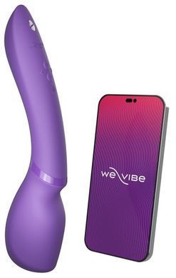 Смарт-вібромасажер We-Vibe Wand 2 Purple, дуже потужний, функція Smart Silence SX2150 фото