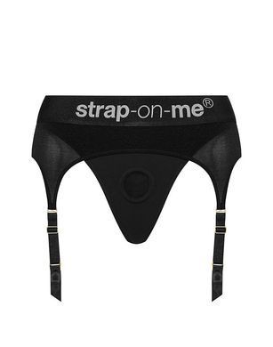 Трусики для страпона з підв&rsquo;язками для панчіх Strap-On-Me REBEL HARNESS - M SO4511 фото