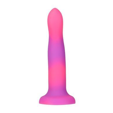 Фалоімітатор, що світиться в темряві, ADDICTION Rave 8&Prime;, Glow in the Dark Dildo Pink Purple, 20,3 см SO6850 фото