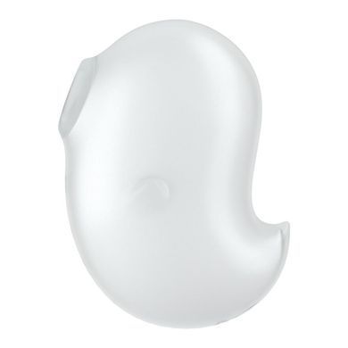 Вакуумний кліторальний стимулятор з вібрацією Satisfyer Cutie Ghost White SX0573 фото