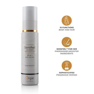 Лосьйон з феромонами для тіла та волосся Orgie &ndash; Sensfeel Seduction Elixir 10 in 1 for Woman (100 мл) SX1542 фото