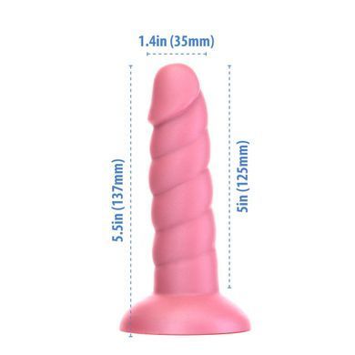 Фалоімітатор Fantasy by Addiction Unicorn Dildo 5.5&rdquo; Pink, віброкуля в подарунок SX3158 фото