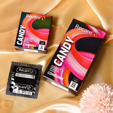 Презервативи Holographic Recare Delay Candy Condoms 3 шт, пролонгувальний ефект, цукерковий аромат SX3330 фото