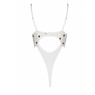 Еротичний боді з малюнком Passion LOVELIA BODY XXL/XXXL, white SO4758 фото