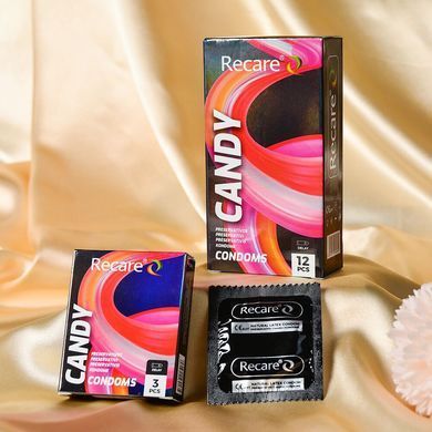 Презервативи Holographic Recare Delay Candy Condoms 3 шт, пролонгувальний ефект, цукерковий аромат SX3330 фото
