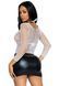 Сітчастий топ Leg Avenue Long Sleeves T-Shirts White, One Size SO9106 фото 2