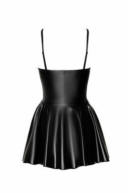 Сукня Noir Handmade F308 Dreamer, L, міні, під латекс, відкриті плечі, спідниця кльош, блискавка спереду SX0287 фото