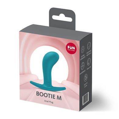 Анальна пробка Fun Factory BOOTIE M Aquamarine, діаметр 3,3 см, тонкий обмежувач SX3729 фото