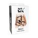 Шкіряні гартери Art of Sex - Melani Leather garters, Чорні L-2XL SO8301 фото 4