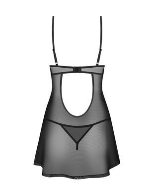 Сорочка Obsessive Euridia chemise & tanga M/L SX3590 фото