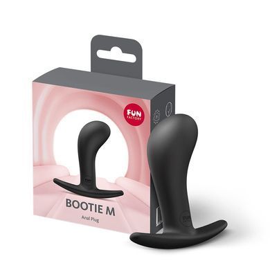 Анальна пробка Fun Factory BOOTIE M Black, діаметр 3,3 см, тонкий обмежувач SX3730 фото