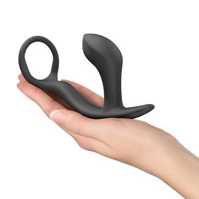 Анальна пробка з ерекційним кільцем Fun Factory BOOTIE RING Black SX3309 фото