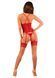 Прозорий корсет Obsessive Lacelove corset XL/2XL Red, мереживо, підв&rsquo;язки для панчіх SO8651 фото 2