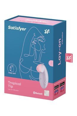 Смарт-вібратор для клітора Satisfyer Tropical Tip Light Lilac SO7141 фото