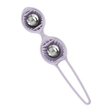 Вагінальні кульки Fun Factory SMARTBALLS DUO Purple, 2 шт, діаметр 3,2 та 3,6 см SX3669 фото